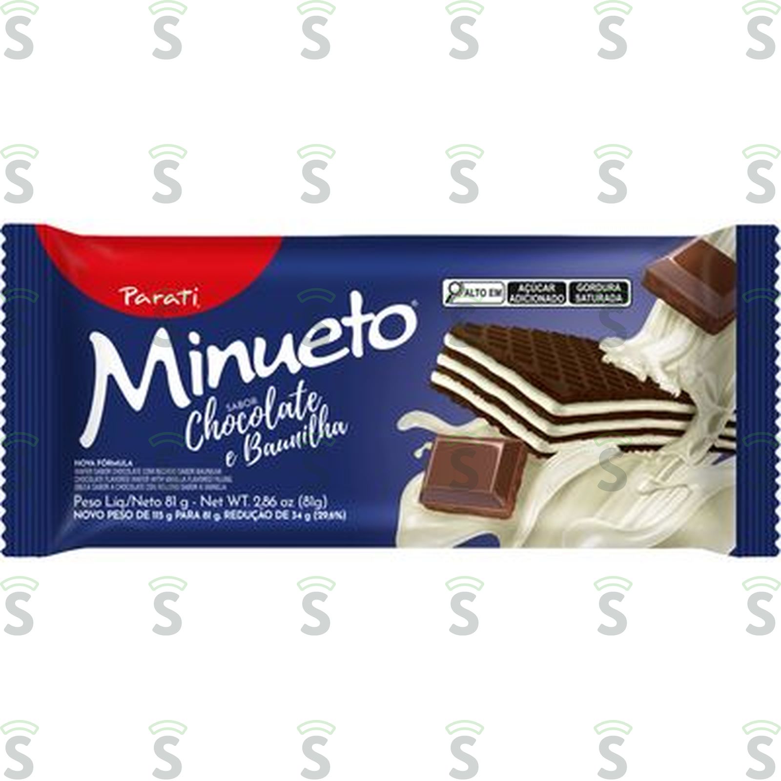 WAFFER MINUETO 81G CHOC BAUNI