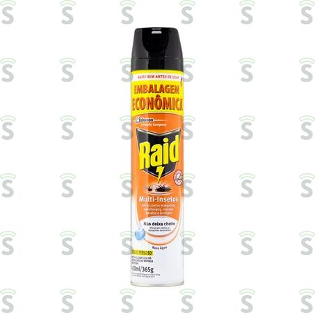  Inseticida e Repelente Raid Multi Insetos Base Água Aerosol 420ml