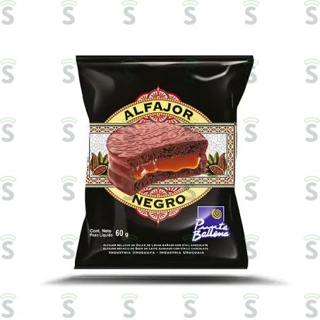  Alfajor Punta Balenna 60g Negro
