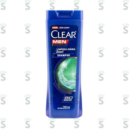  Shampoo Anticaspa Clear Men Limpeza Diária Frasco 200ml