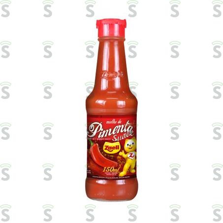  Molho de Pimenta Vermelha Zaeli Suave Frasco 150ml