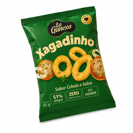 La Ganexa Salgadinho Cebola e Sal 45g
