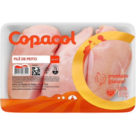 Filé de Peito de Frango Copacol 600g - Resfriado