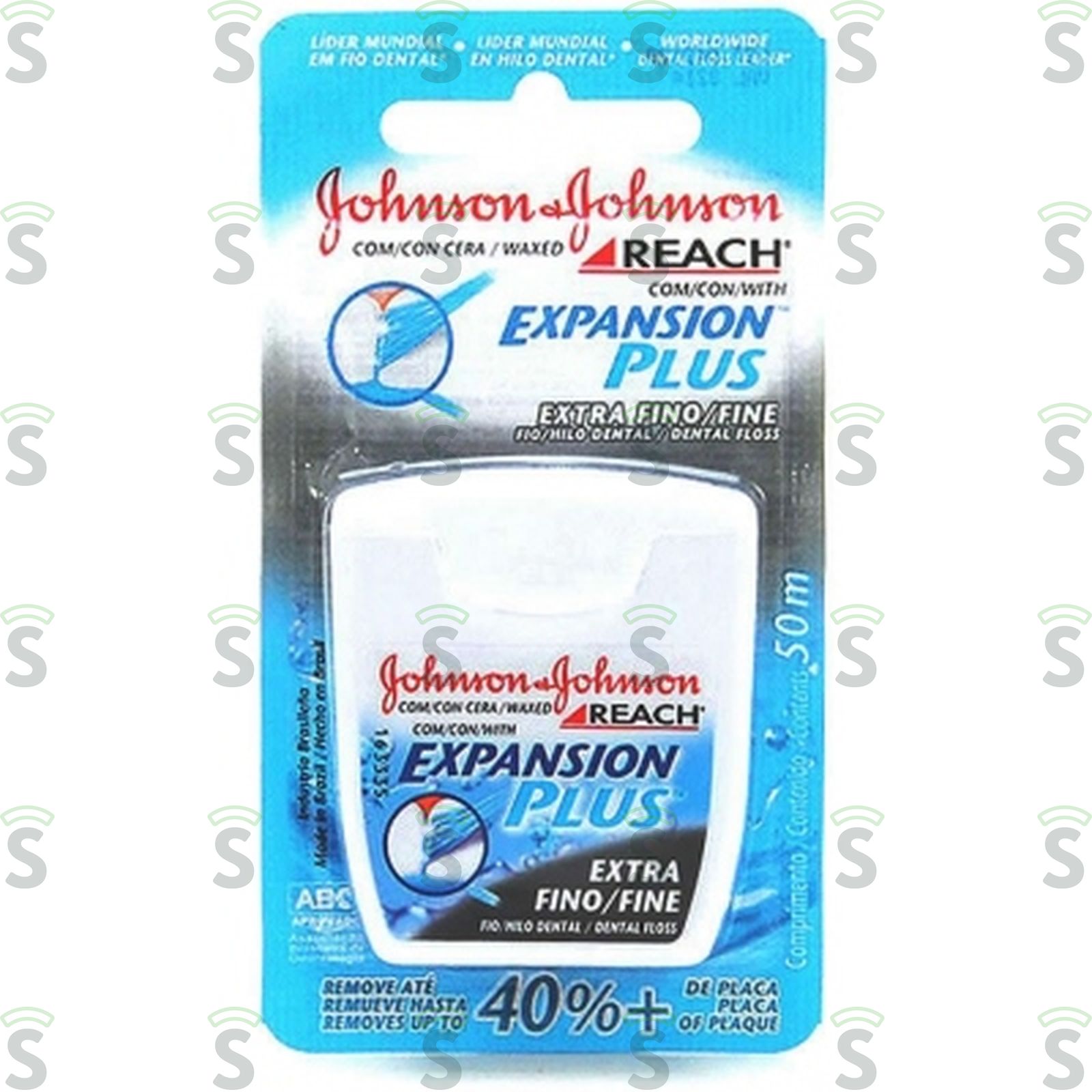 Fio Dental Johnsonejohnson Reach Expansion Plus Extra Fino Embalagem 50M