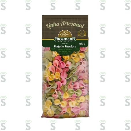 Mosmann-massa 400g Farfalle Tricolore