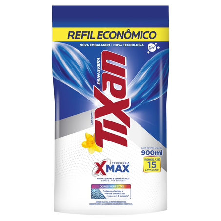 Sabão Líquido Tixan 900ml - Primavera - Sachê