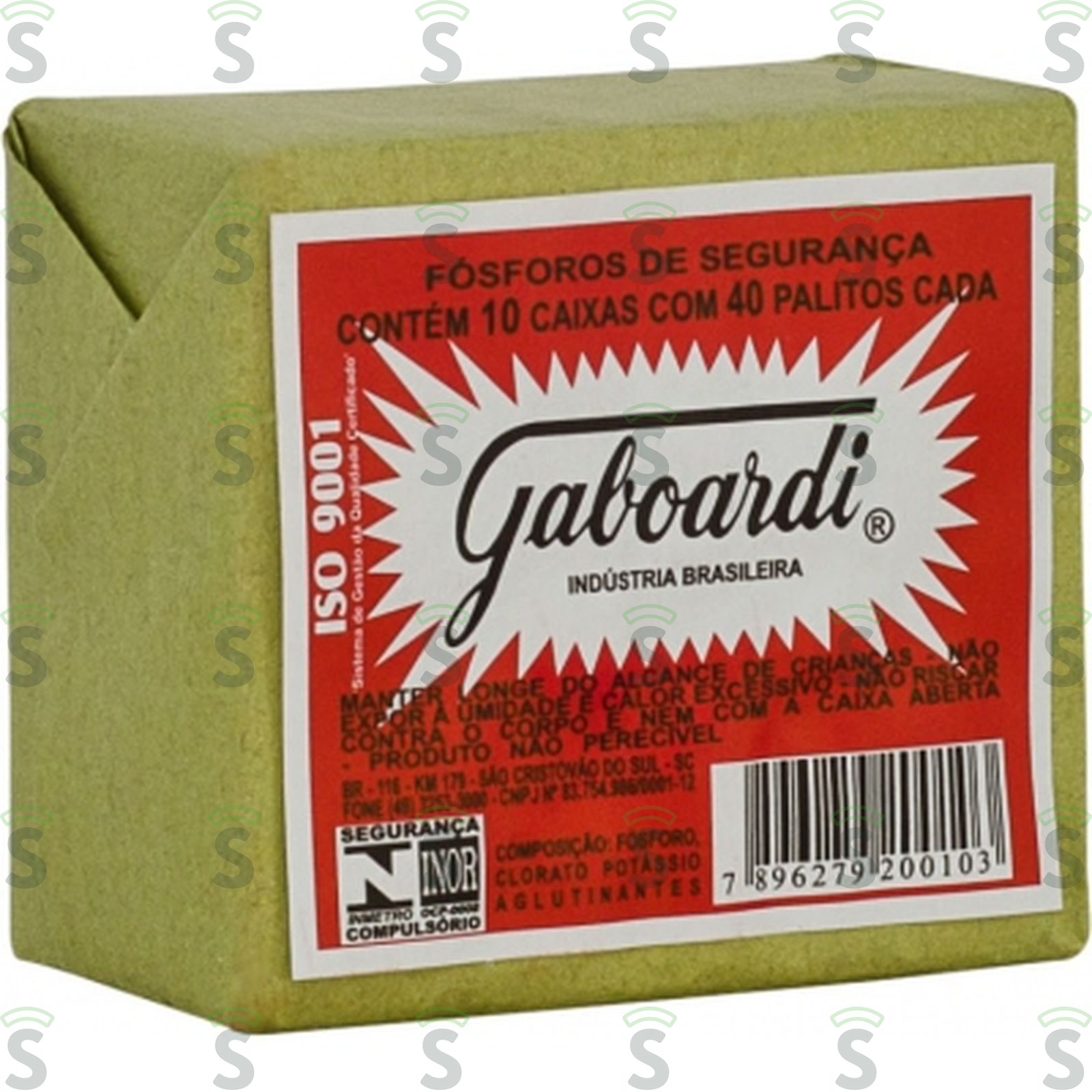 Fósforo Gaboardi Embalagem 10UN