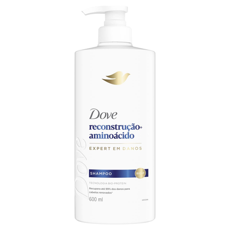 Shampoo Dove 600ml - Reconstrução + Aminoácido