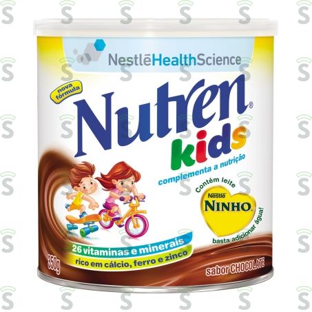  Pó Para Preparo de Bebida Nestlé Nutren Junior Chocolate Lata 350ml