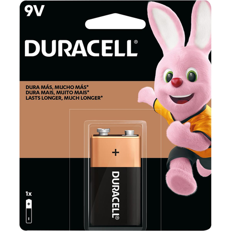 Bateria Duracell Alcalina - 9V