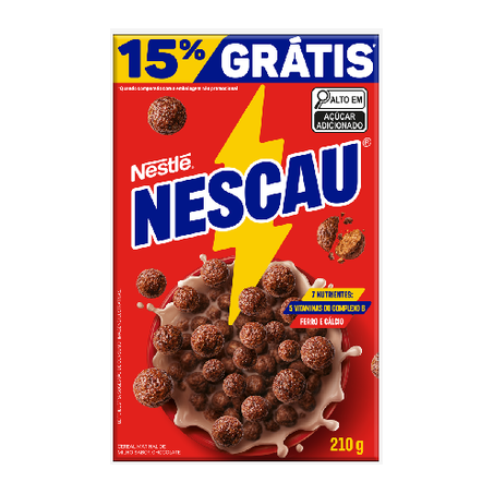Cereal Matinal Nescau 210g 15% Grátis