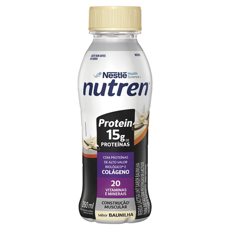 Bebida Láctea Nutren Protein 260ml - Com Colágeno - 15g de Proteína -Baunilha