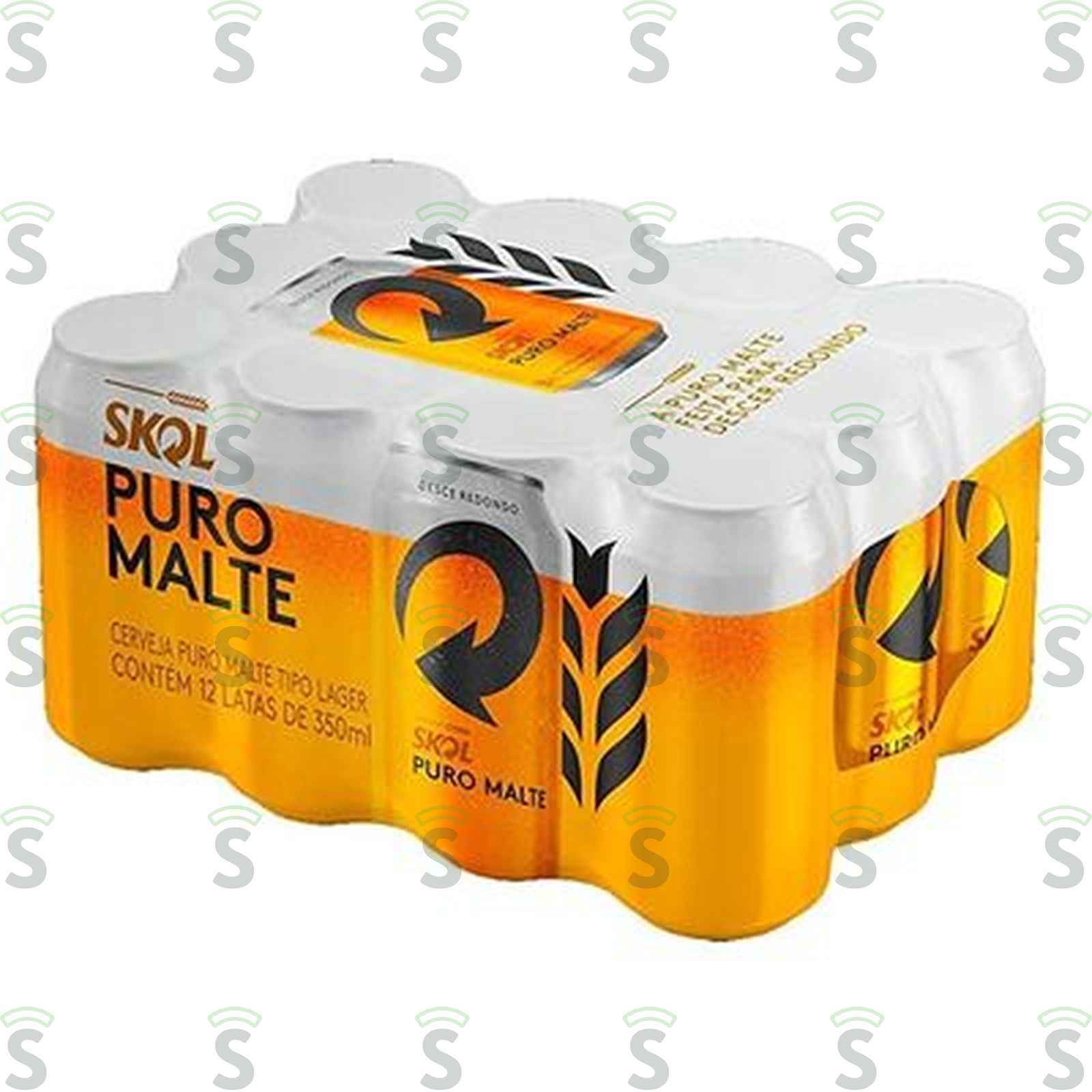 Cerveja Skol Duplo Malte Lata 350ml - Pacote com 12un - 4.2lt