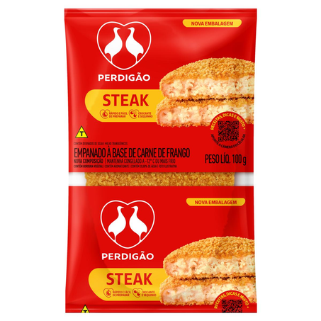 Steak Empanado Perdigão 100g - Frango