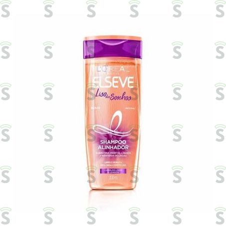  Shampoo Alinhador Cabelos L'oréal Paris  Lisos e Longos Frasco 200ml