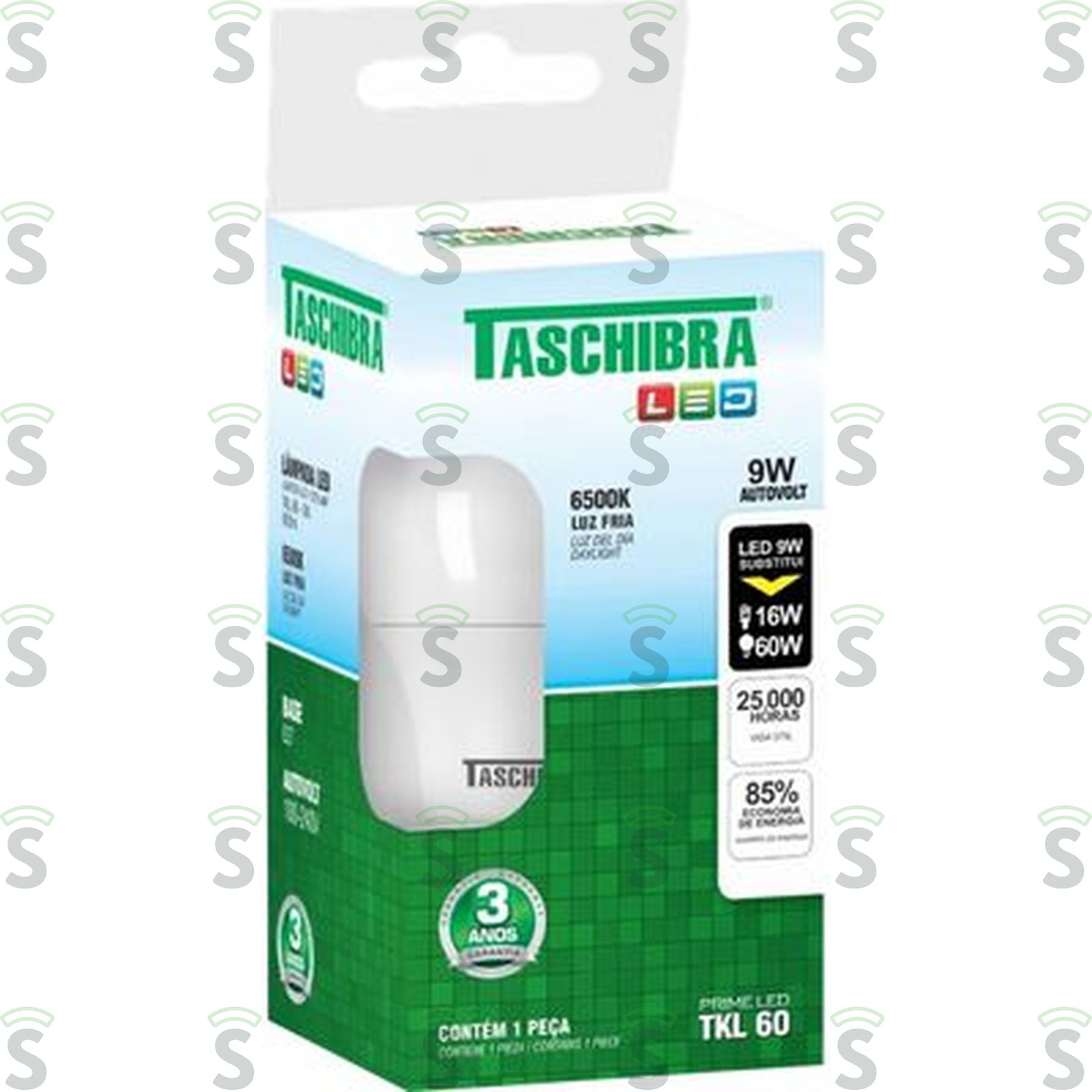 Lâmpada Taschibra Led 6500k Tkl 60 9w 1 Un