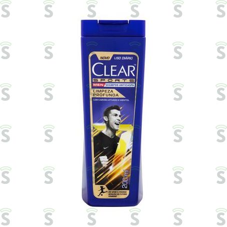  Shampoo Anticaspa Clear Men Sports  Frasco 200ml