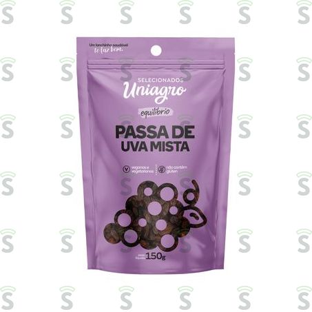  Uniagro-passa de Uva Mista 150g Sache
