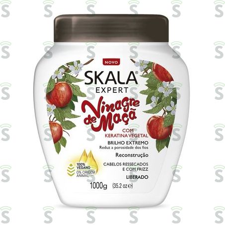  Creme de Tratamento Condicionador Skala Vinagre de Maça Pote 1000gr