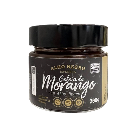 Geleia Alho Negro da Serra de Morango com Alho Negro 200g