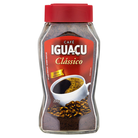 Café-solúvel Iguaçu 200g - Granulado - Clássico - Vidro