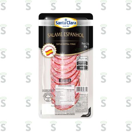  Salame Espanhol  Sta Clara 80g