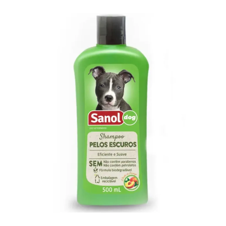 SHAMPOO SANOL DOG PELOS ESCUROS 500 ML