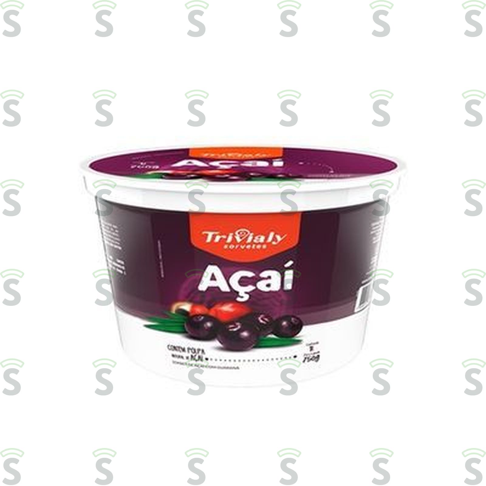 Sorvete Trivialy Açaí Guaraná 1LT