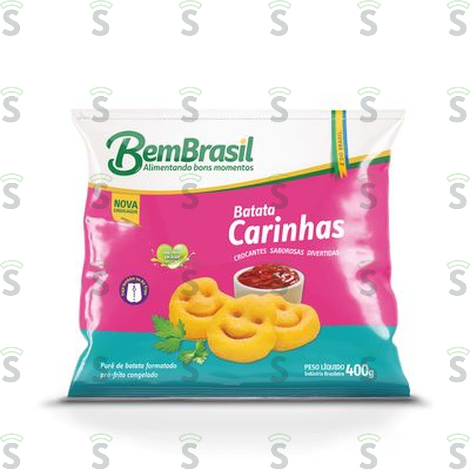 Batata Bem Brasil Carinhas Pacote 400G