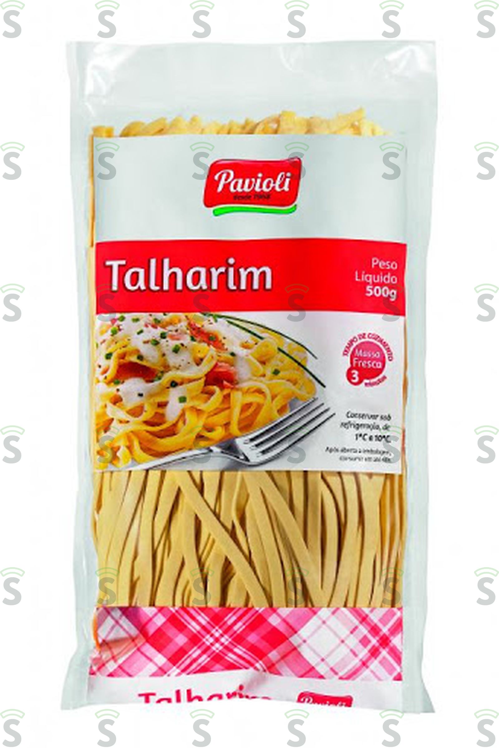 Massa Fresca Pavioli Talharim Embalagem 500G