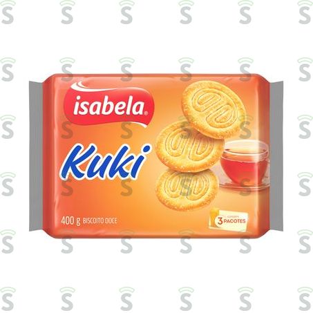  Biscoito Doce Isabela Kuki Embalagem 400g