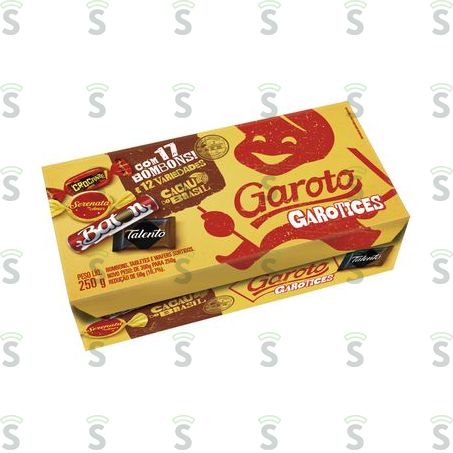  Bombom Garoto Garotices Caixa Com 16un - 250gr