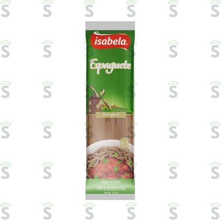  Macarrão Espaguete Integral Isabela Embalagem 500g