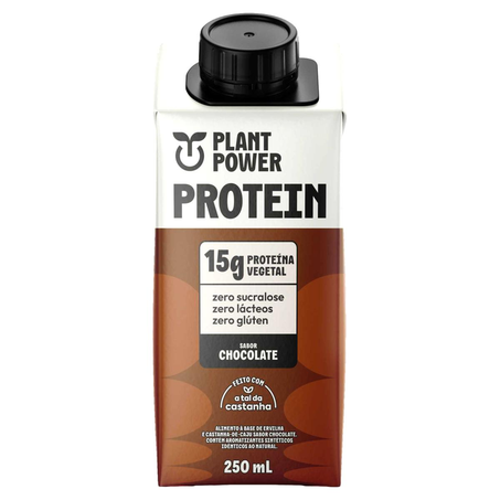 Bebida Vegetal Proteica Plant Power 250ml - Chocolate - 15g de Proteína