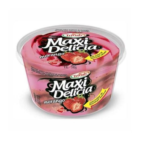 Sorvete Trivialy Maxxi Morango 1LT