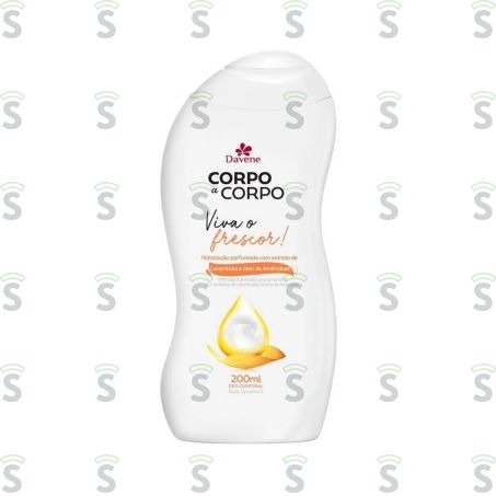  Loção Hidratante Davene Viva o Frescor Carambola e Óleo de Amêndoa 200ml