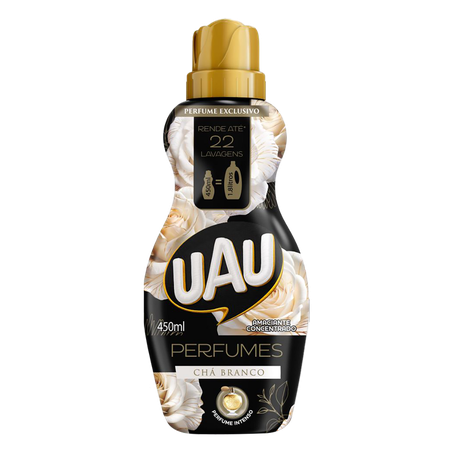 Amaciante Uau Concentrado Chá Branco Frasco 450ml 
 