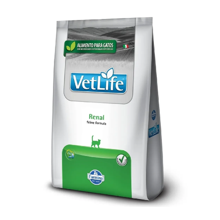 Ração Vet Life Natural Renal para Gatos Adultos 2Kg