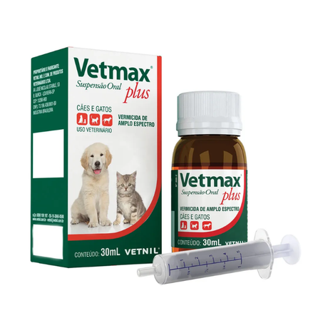 Vermífugo Vetmax Plus Suspensão 30 ml
