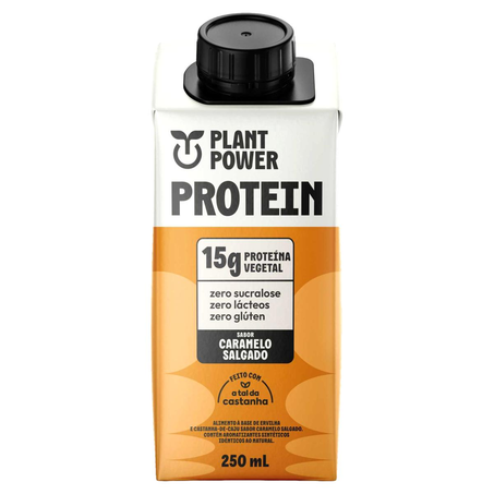 Bebida Láctea Plant Power Protein 250ml - 15g de Proteína - Caramelo Salgado