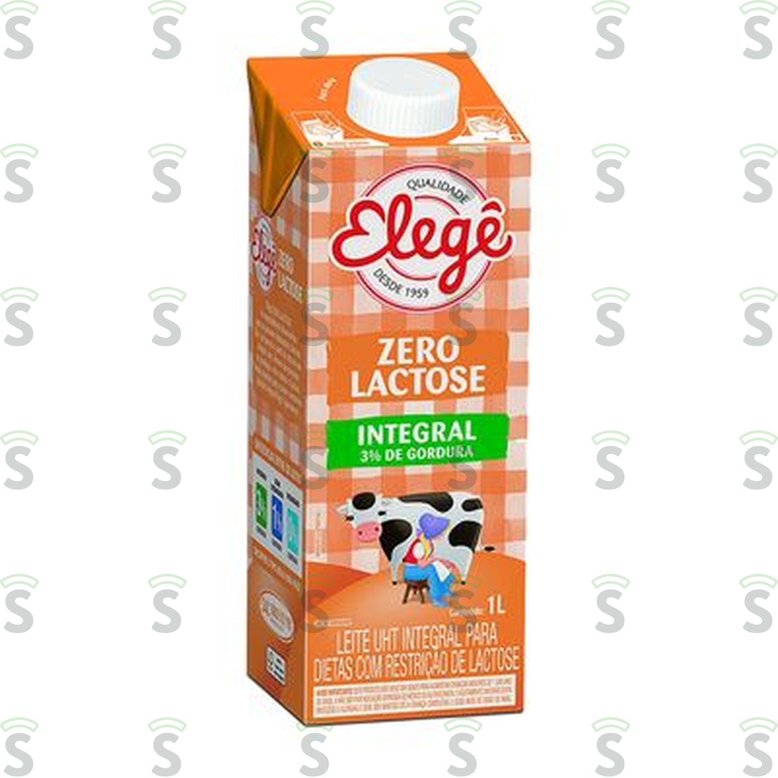 Leite Uht Integral Elegê com Baixo Teor de Lactose Caixa 1LT