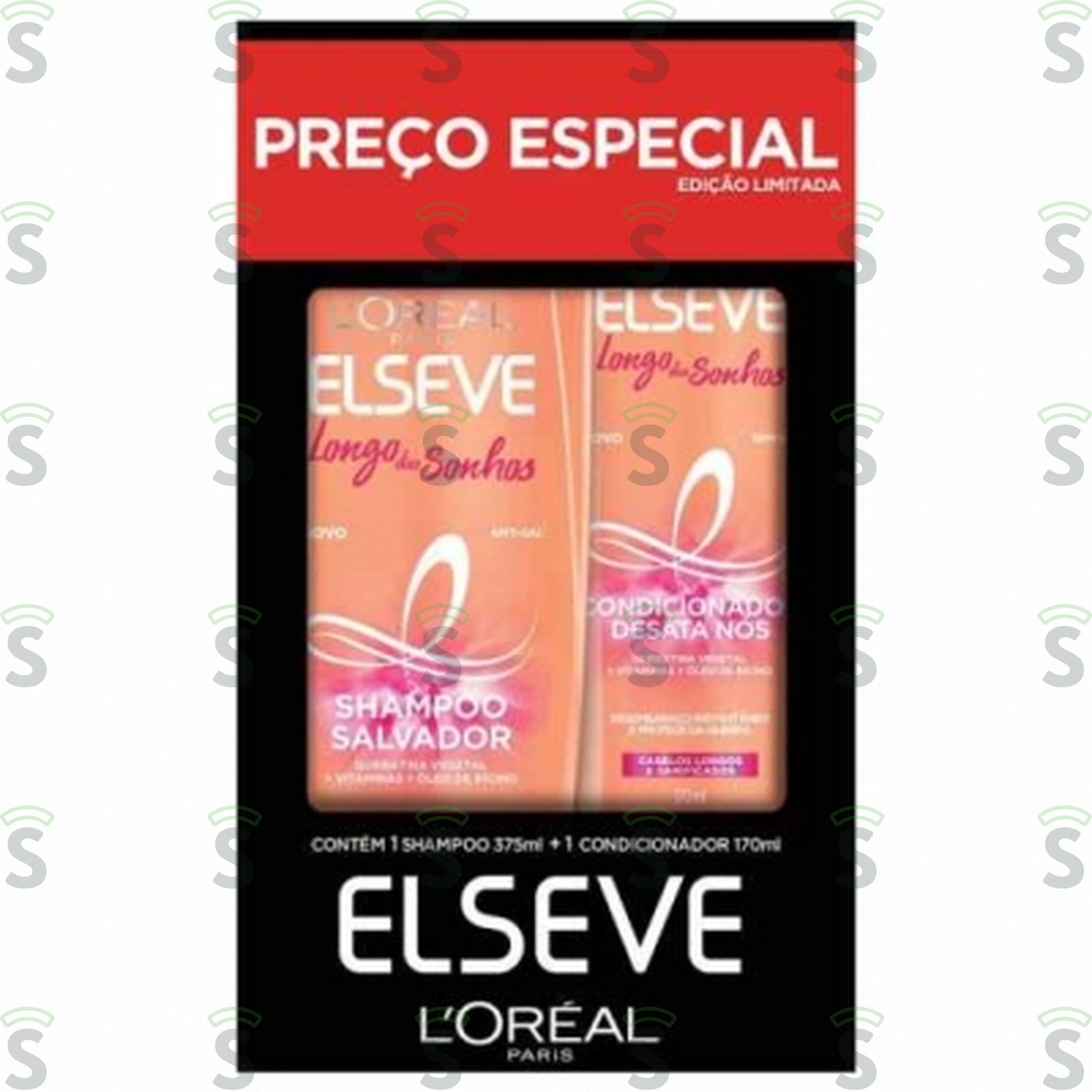 Elseve-shamp 375ml+cond 170ml longo sonhos