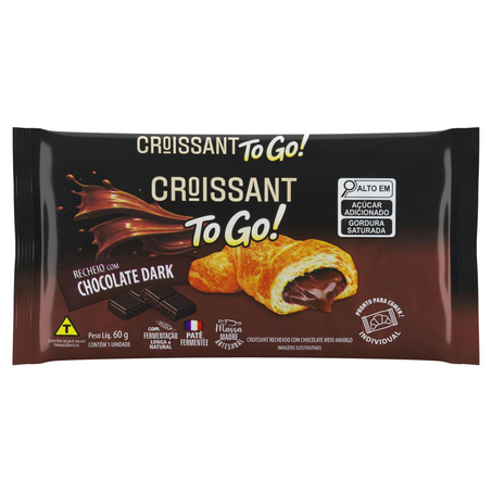 Croissant To Go 60g - Recheado - Dark