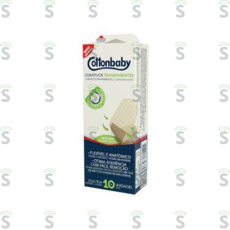  Curativos Transparentes Cottonbaby 10un
