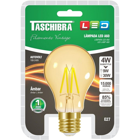 Lâmpada Taschibra Filamento Vintage - 4W
