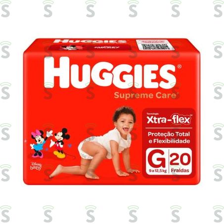  Fralda g Huggies Supreme Care 20un