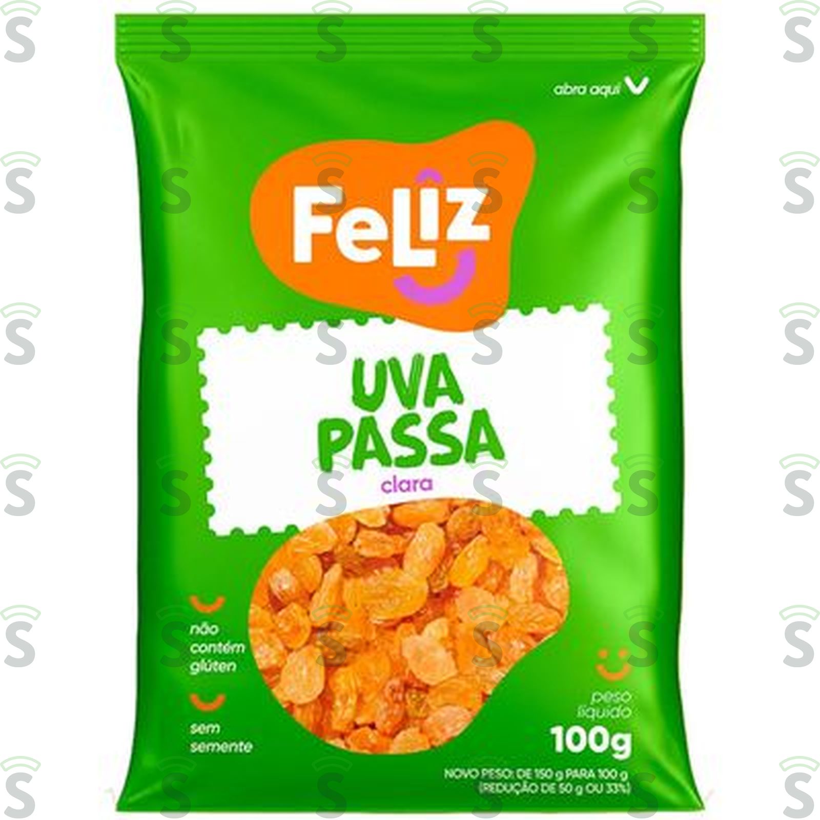 Feliz-passas uva branca 100g