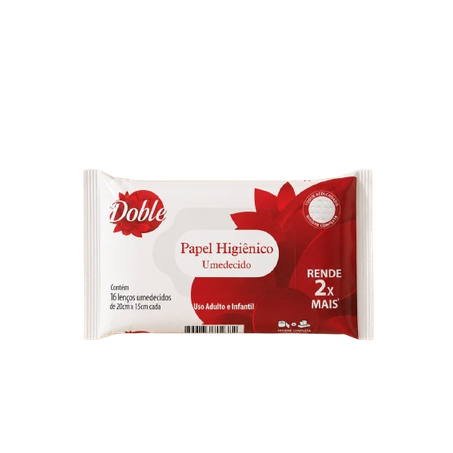 PAPEL HIGIÊNICO UMEDECIDO DOBLE C/16UN