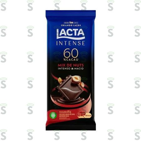  Lacta-choco Intense 60% 85g Mix Nuts