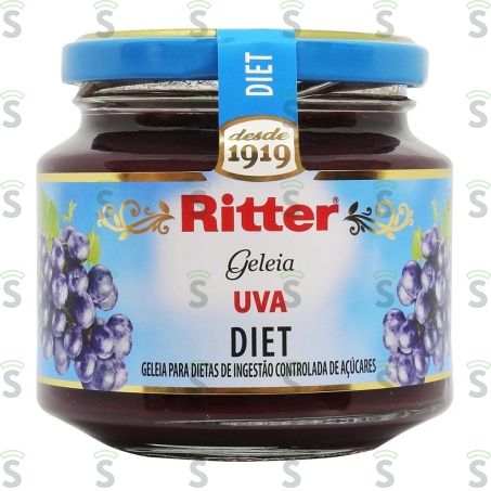  Geleia Ritter Diet Uva Vd 260g